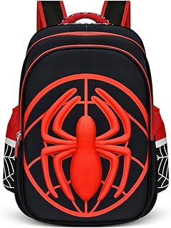 econoLED School Backpack, 16.5’’ Superhero Cartoon Schoolbag Large Capacity Lightweight Waterproof Travel Bag for Kids, School Children Supplies Birthday, Halloween, Christmas Gifts