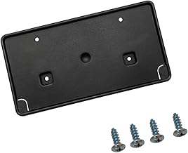Front Bumper License Plate Holder Kit with Screws Universal for Left & Right Hand Drive Compatible with Dodge Ram 1500 2013-2018