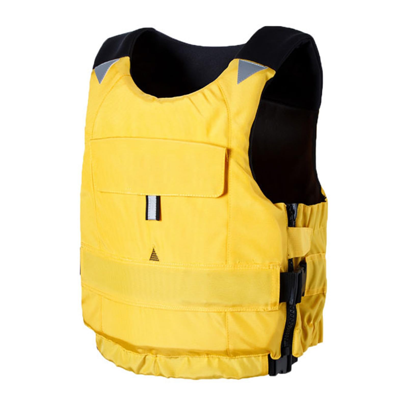YAMNYSS Fishing Vest for Adults Children Lightweight Large Buoyancy Aid Swim Life Vest for Watersports, Floatation, Kayaking,Yellow,M