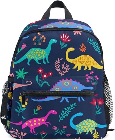 Amazon.com: Mochila escolar infantil para niños y niñas, Multicolor, talla  única , Dinosaurios : Ropa, Zapatos y Joyería