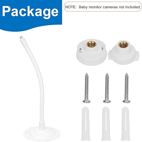 Miniatura 7 de Soporte de pared para monitor de bebé compatible con HelloBaby HB65/HB6550/HB6339/HB6558/HB66/HB248, ANMEATE SM935E/SM650, Bonoch, monitor de bebé