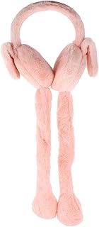 Amosfun Ocieplacze na uszy, ruchome uszy pluszowe zimowe ochraniacze na uszy do sportów zimowych, opaski na czoło, opaska na głowę, opaska na uszy, opaska przeciwpotowa, dla dzieci i kobiet