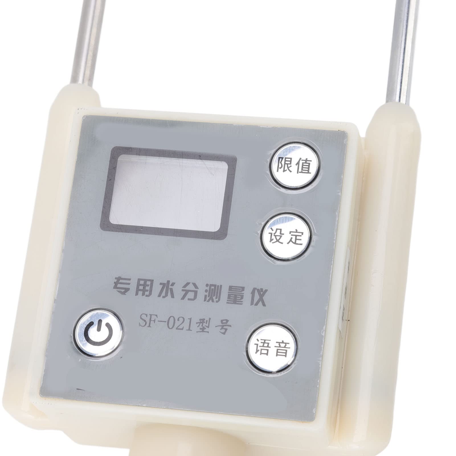 Misuratore di umidità portatile per fieno, misuratore di umidità digitale per cereali con display retroilluminato, misuratore di umidità multifunzionale in fibra per paglia, erba, mais, grano,(L)