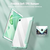 Vista 5 de Fintie Funda híbrida delgada para Samsung Galaxy Tab A7 Lite de 8.7 pulgadas modelo 2021 (SM-T220/T225/T227), a prueba de golpes con carcasa trasera