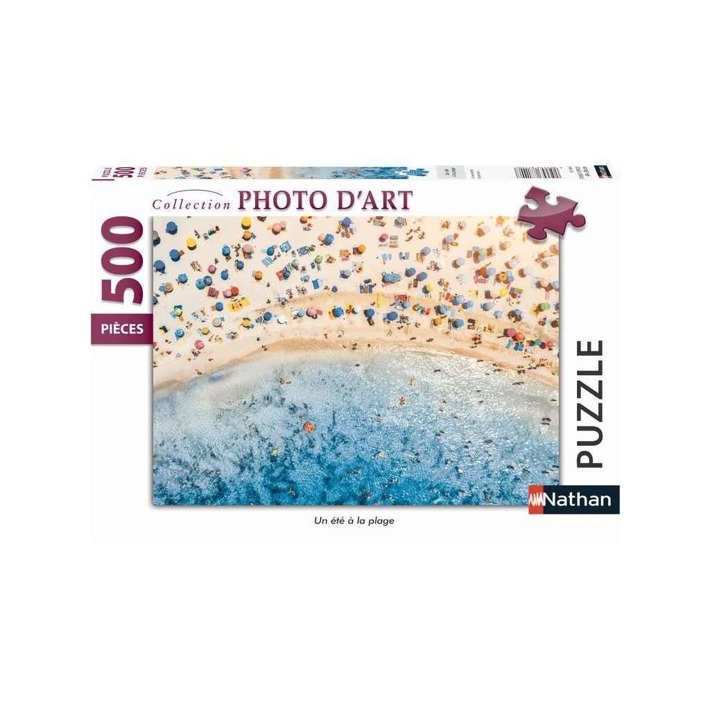 Puzzles Nathan- Puzzle de 500 Piezas, un Verano en la Playa Adulto, Color (Ravensburger 4005556871384)