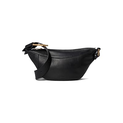 AllSaints Luna Crossbody Cross Body Handbags Black, Leather