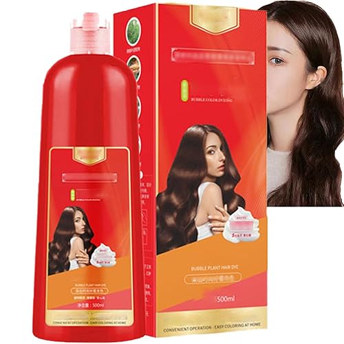 Champú de espuma de teñido en una variedad de colores, crema de tinte para el cabello de frutas vegetales, crema de teñido de burbujas para el