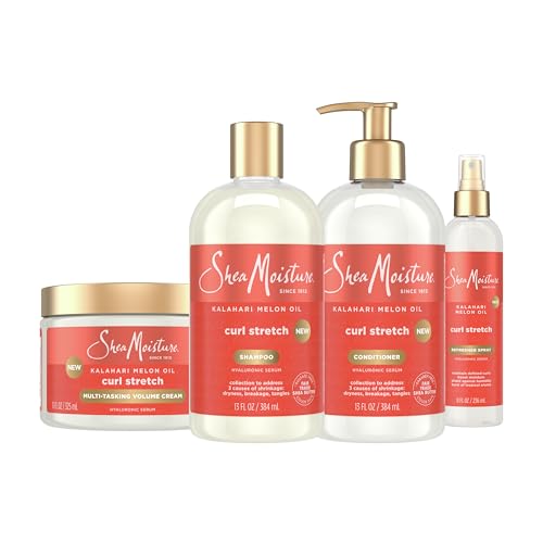 SheaMoisture Curl Stretch Shampoo, Conditioner, Volume Cream, and...