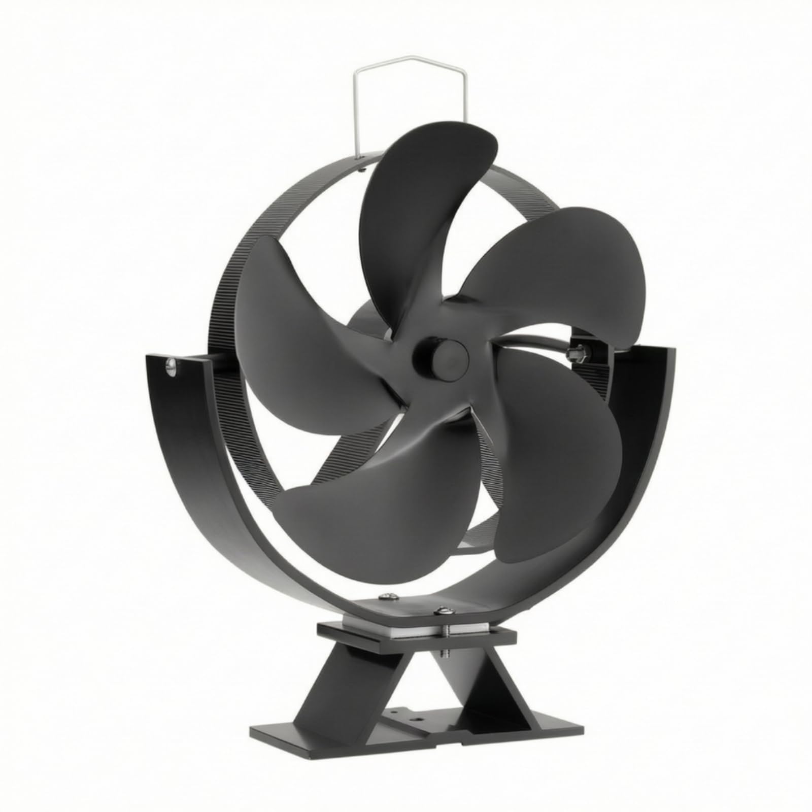 Ventilador de Chimenea Ajustable Ventilador de Estufa Ventilador Térmico Ventilador de Pared Circulación de Aire Horizontal sin Electricidad con, Xz132 5-Blade