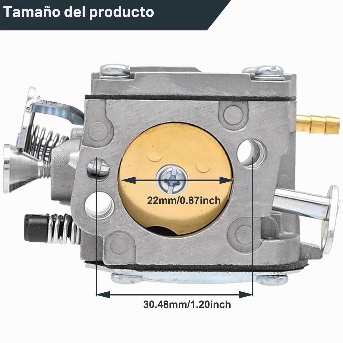 ZAMDOE Carburador para Husqvarna 61 266 268 272 272XP Motosierra 503 28 03-16 574331601 503 44 68-01 503 44 72-03 503280407 503280304 503280114 para Tillotson HS254B HS-260A Motosierra de Gasolina