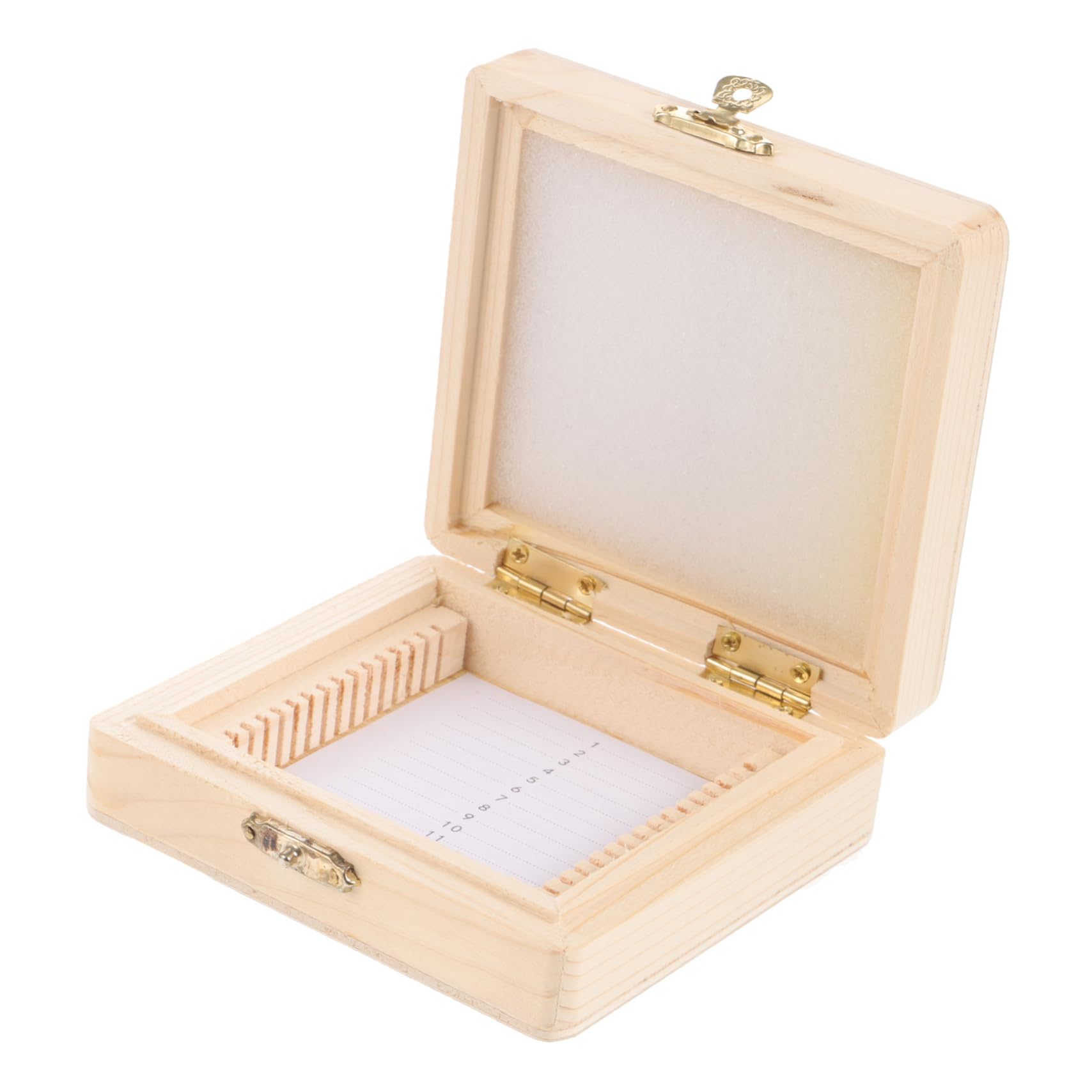 FUNOMOCYA Slice Box Slides Microscope Slide Storage Holder Slide Storage Organizer Microscope Slide Holder Microscope Slide Case Laboratory Slide Organizer Laboratory Slide Holder Sponge