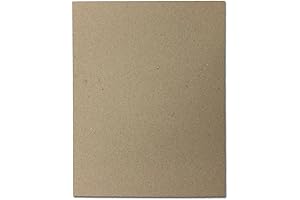 100 Thick Kraft Chipboard Perfect for Scrapbooking, Crafts, and Product Backing