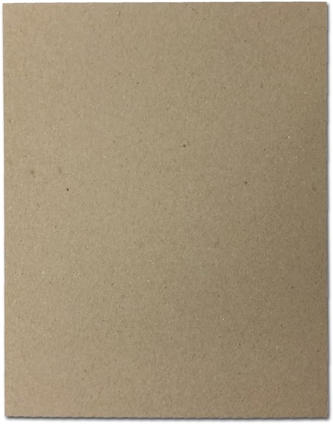 Kraft Chipboard Sheets - 8 1/2" x 11" - Thick (30pt) -100 Pieces - Perfect for Scrapbooking, Crafts & Product Backing