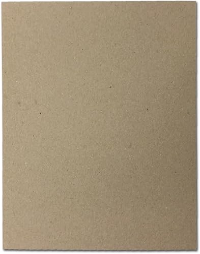 50 aglomerados de papel kraft grueso (30 unidades) - 8 12" x 11" - Perfecto para álbumes de recortes, manualidades y respaldo de productos