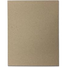 22pt Kraft Chipboard Sheets 8 x 10 Recycled Brown Cardboard Inserts for Photo Backing, Packaging Support, DIY Crafts & Protective Layer Made in USA 100 Sheets