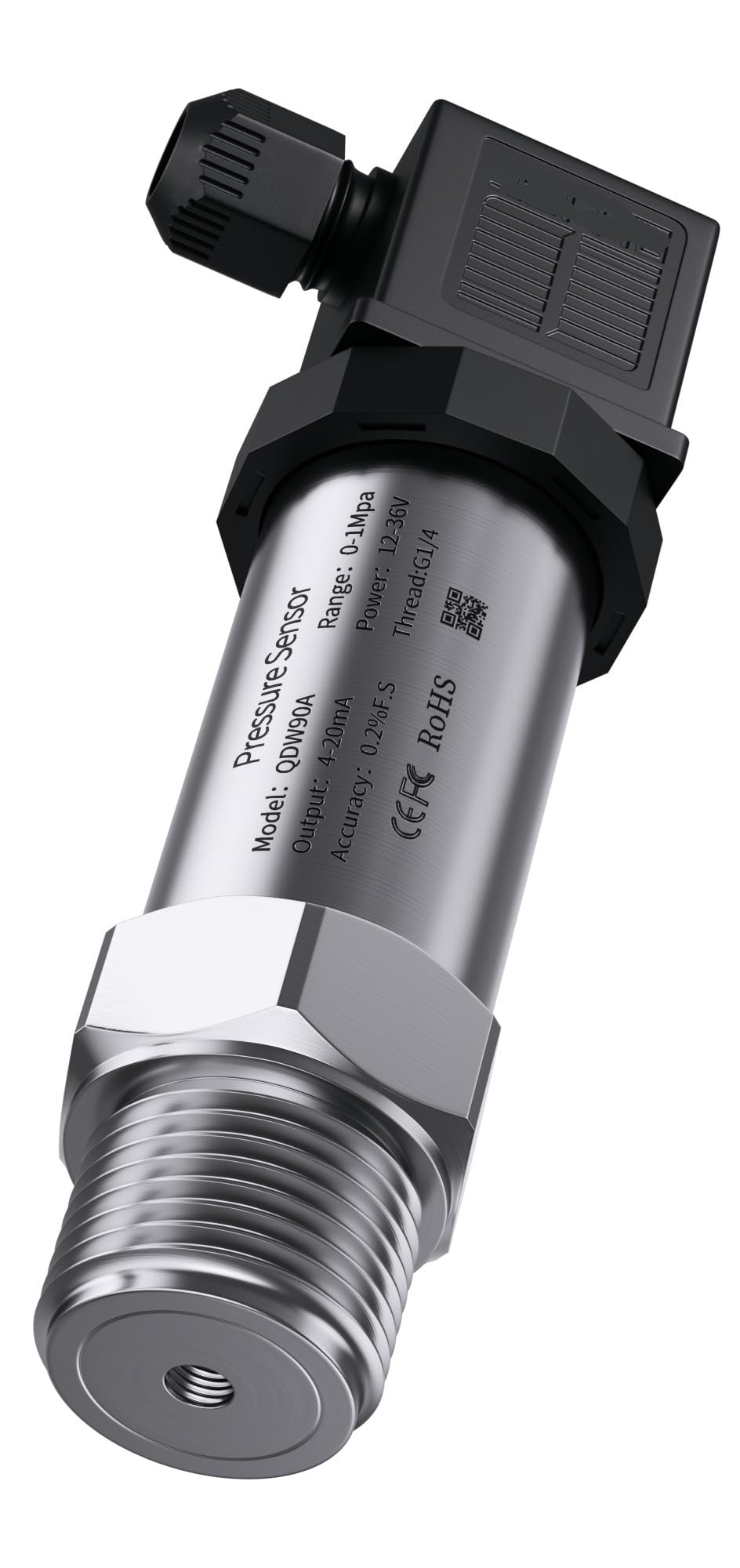 G1/4" 10bar 20bar 300bar 6bar 5Mpa G1/2 Sensor de presión 4-20mA 0-3,3 V transmisor de presión(4-20mA G1-4 24V,0-1bar)