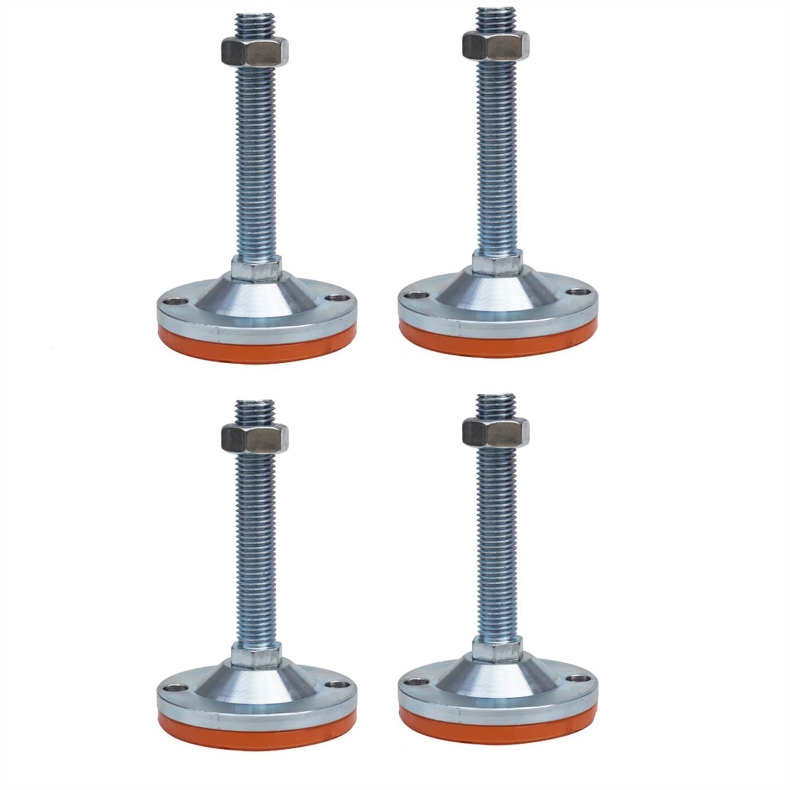 vfdaSWQQ levelling foot, 4PCS Heavy-Duty Support Feet, Non-Slip Leveling, D100×150, M16, Galvanized, Stainless Steel