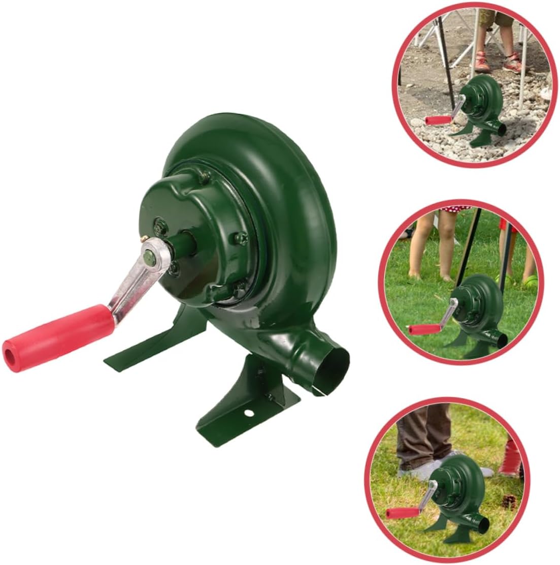 BESPORTBLE Hand Crank Blacksmithing Forge Blower Cast Iron Manual Mini Blower Popcorn Fan Cooking Bbq Air Blower for Outdoor Picnic Camping Cooking 200W, 0400196TZ8M2