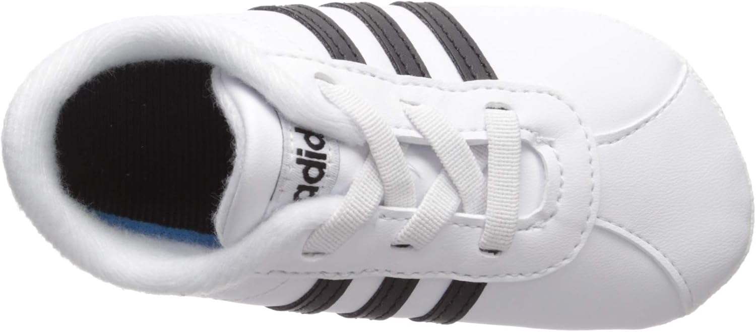  | adidas Baby Unisex VL Court 2.0 White/Black/White 5K | Sneakers