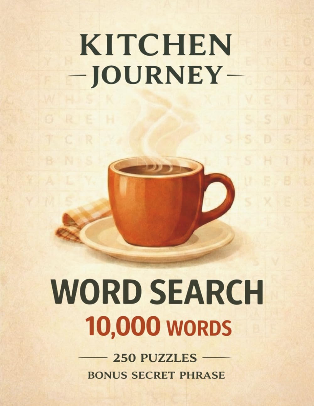 Kitchen Journey Word Search: 10,000 Words - 250 Puzzles - Bonus Secret Phrase (The Journey Word Search Series)
