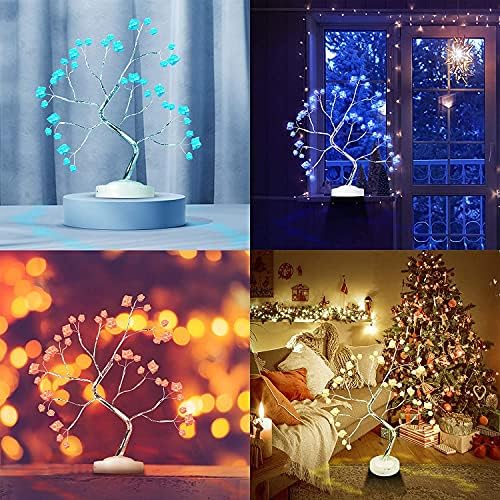 Twig Lights LED Tree Branch Light USB or Battery Powered 36 LED Ice Fairy Lights with Remote 16 Color Changing Decoration Light Table Lamp for Bedroom Indoor Christmas Thanksgiving(20 Inches)