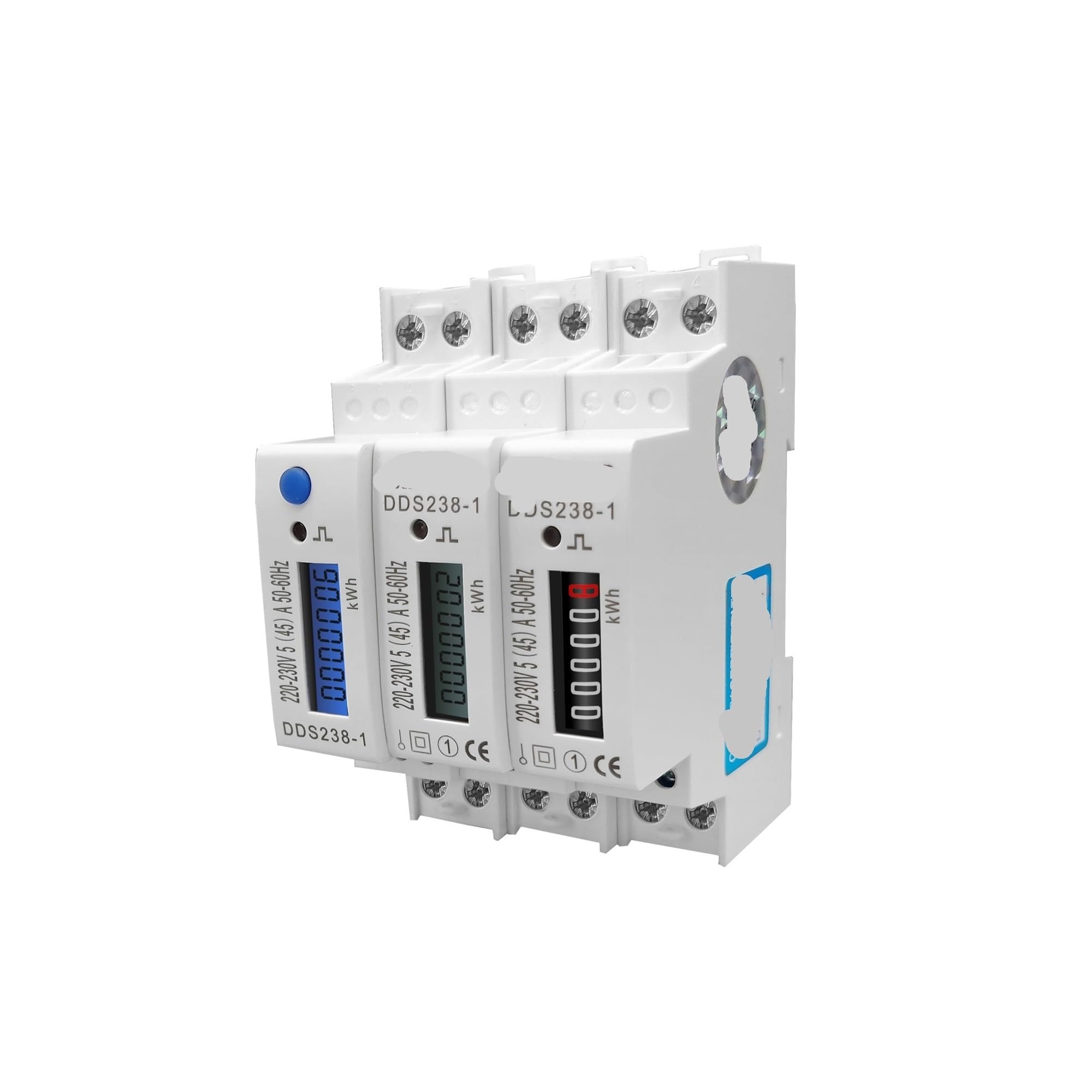 Compteur d'énergie KWH 45A sous-compteur électrique 230V pour suivi consommation