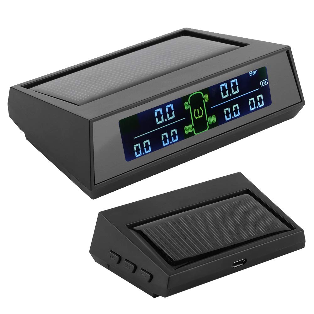 Reifendruckkontrollsystem Auto, Dioche Reifendruckkontrollsystem, Auto TPMS solarbetriebener TPMS-Detektor mit LCD 6 externen Sensor für Wohnmobil