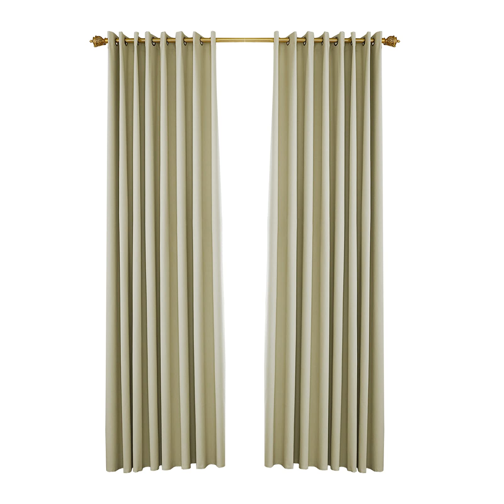 Belity Pergola Outdoor Drapes,Blackout Patio Outdoor Curtains,Waterproof Outside Decor with Rustproof Grommet for Pergola/Porch(2 Panel,52''W*107''L)-image-15