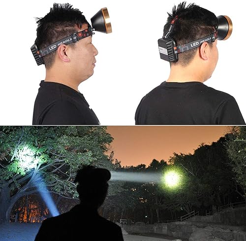 Miniatura 2 de Coon - Luz de caza súper brillante, recargable, ergonómico, LED, linterna con fuente de alimentación, linterna impermeable para acampar al aire