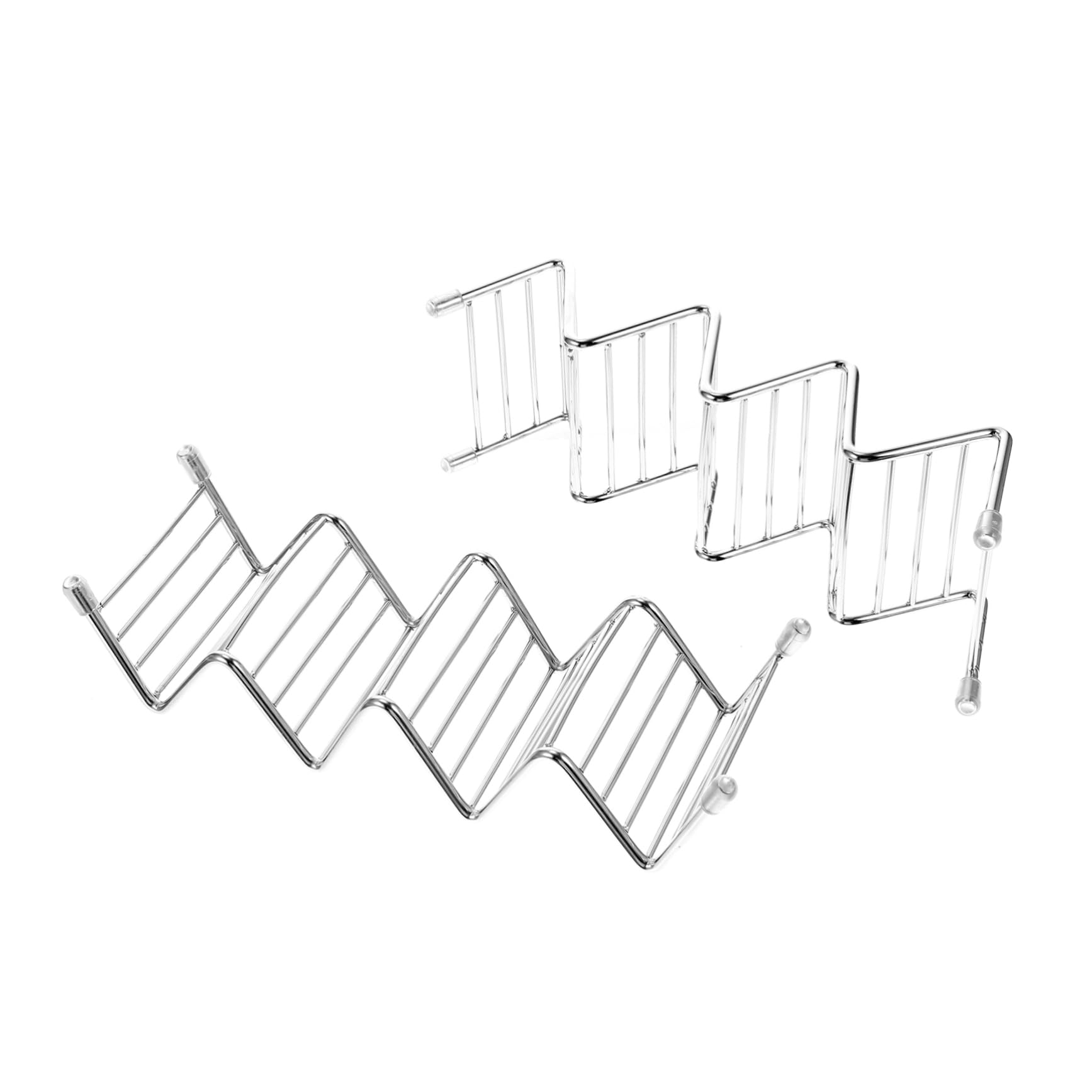 SOLUSTRE 2Pcs Taco Holders Rustproof Taco Stands for Tacos Shaped Display Racks for Parties Camping and Family Gatherings
