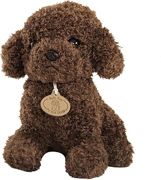 Uposao Realistic Teddy Toy Cuddly Plush Doll for Children Simulation Puppy Cushion Gifts for Boys Girls Babies