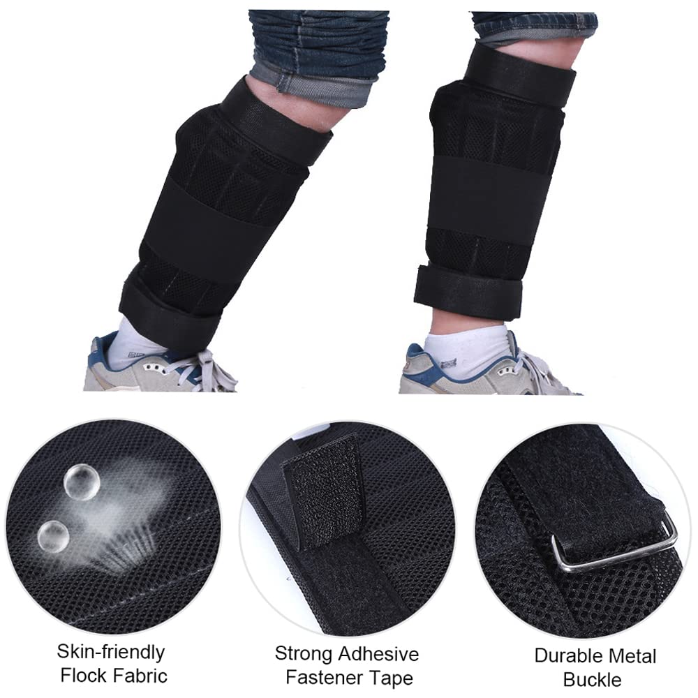 2 Confezioni Di Pesi Per Caviglia Regolabili, Fasce Per Gambe Caricabili Da 1 Kg/2 Kg/3 Kg Per Donne E Uomini, Allenamento Di Forza, Fitness, Corsa E Perdita Di Peso