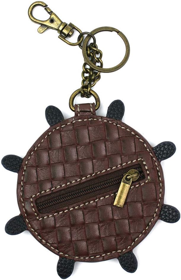 CHALA Crossbody Phone Purse | SOFT PU Leather SWING Bag Mini Key fob (Teal_Anchor)