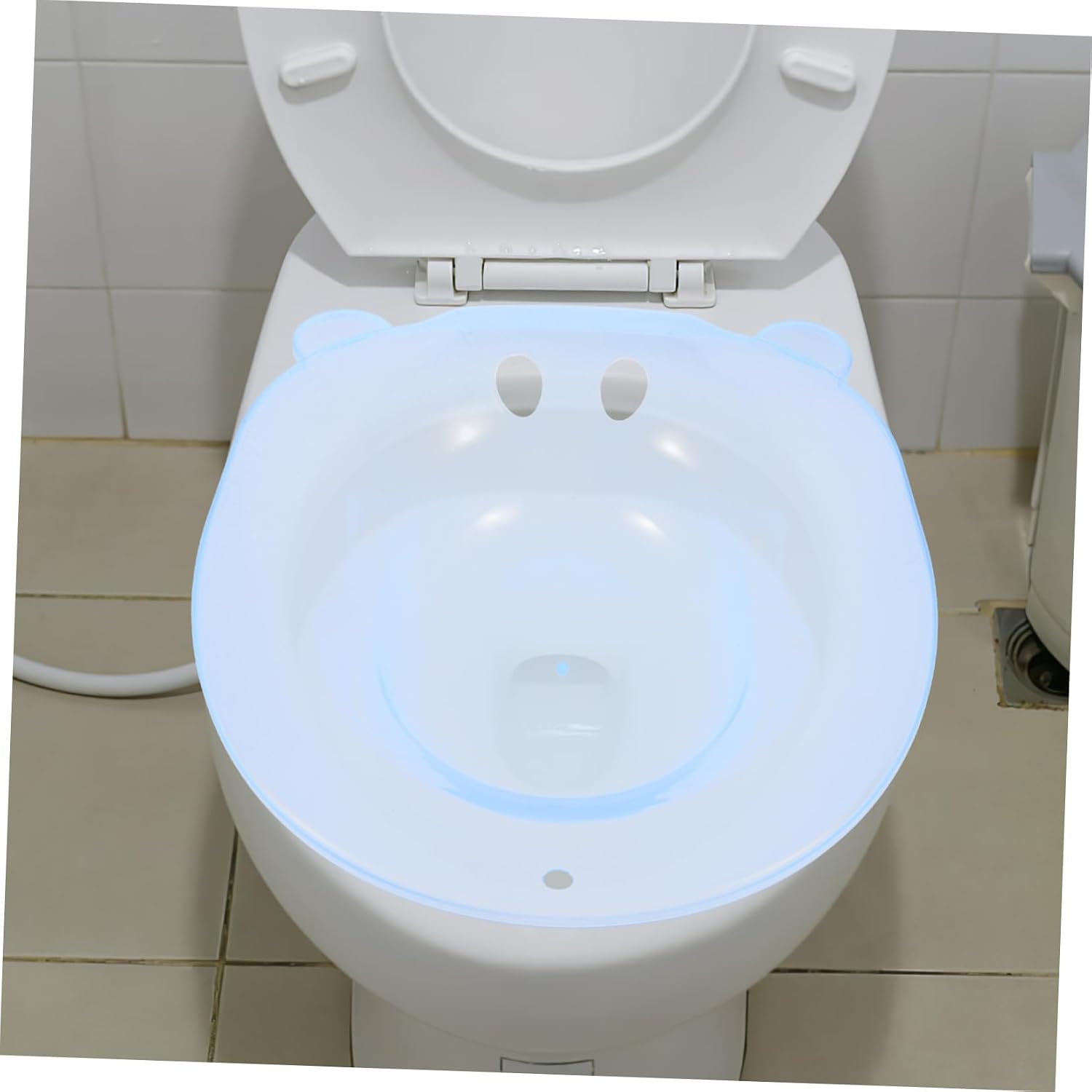 CALLARON Elderly Sitz Bath for Hemorrhoids Women Postpartum Care Basin Toilet Seat Sitz Bath Plastic Non-slip Design Easy Cleaning