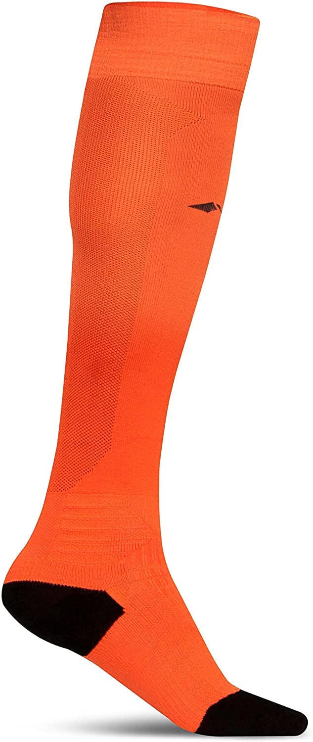 Nivia Ashtang 2.0 Football Stockings, Soccer Stockings, Stockings for Men (Orange, Large) 1