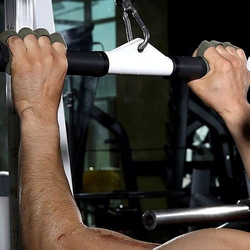 Miniatura 3 de gofidin 2 almohadillas de cuero para levantamiento de pesas, guantes de entrenamiento para levantamiento de pesas, protección de la palma de las