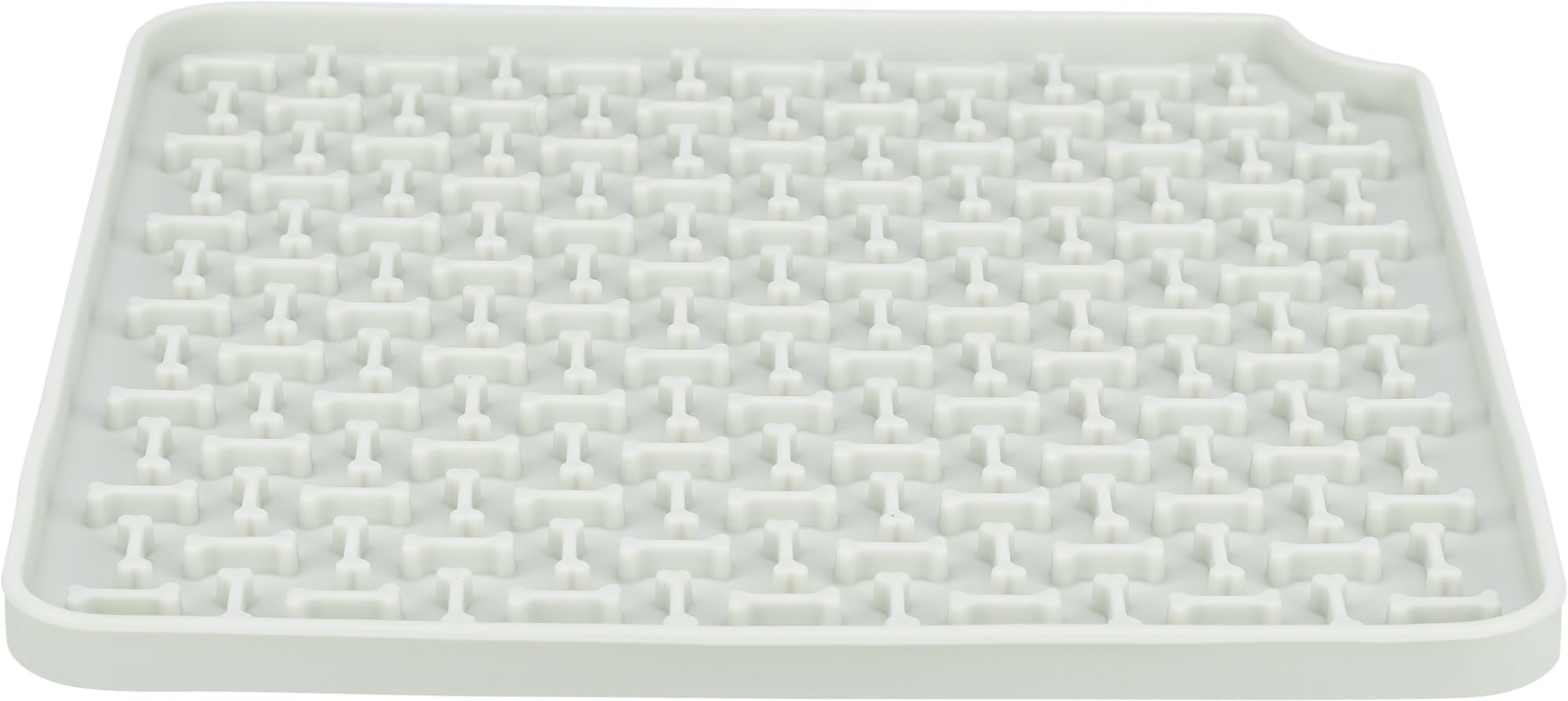 Trixie - Lick'n'Snack Pet Licking Tablecloth, Silicone Licking Tray, 20 x 20 cm, Dark Grey, Non-Slip, Dishwasher and Freezer Safe