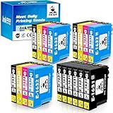 feier 16XL Ersatz für Epson 16 16 XL Tintenkartuschen Kompatibel mit Epson Workforce-Druckern WF-2630WF WF-2750DWF WF-2530WF WF-2510WF WF-2010W WF-2520NF WF-2540WF WF-2650DWF und WF-2660DWF, 18er-Pack