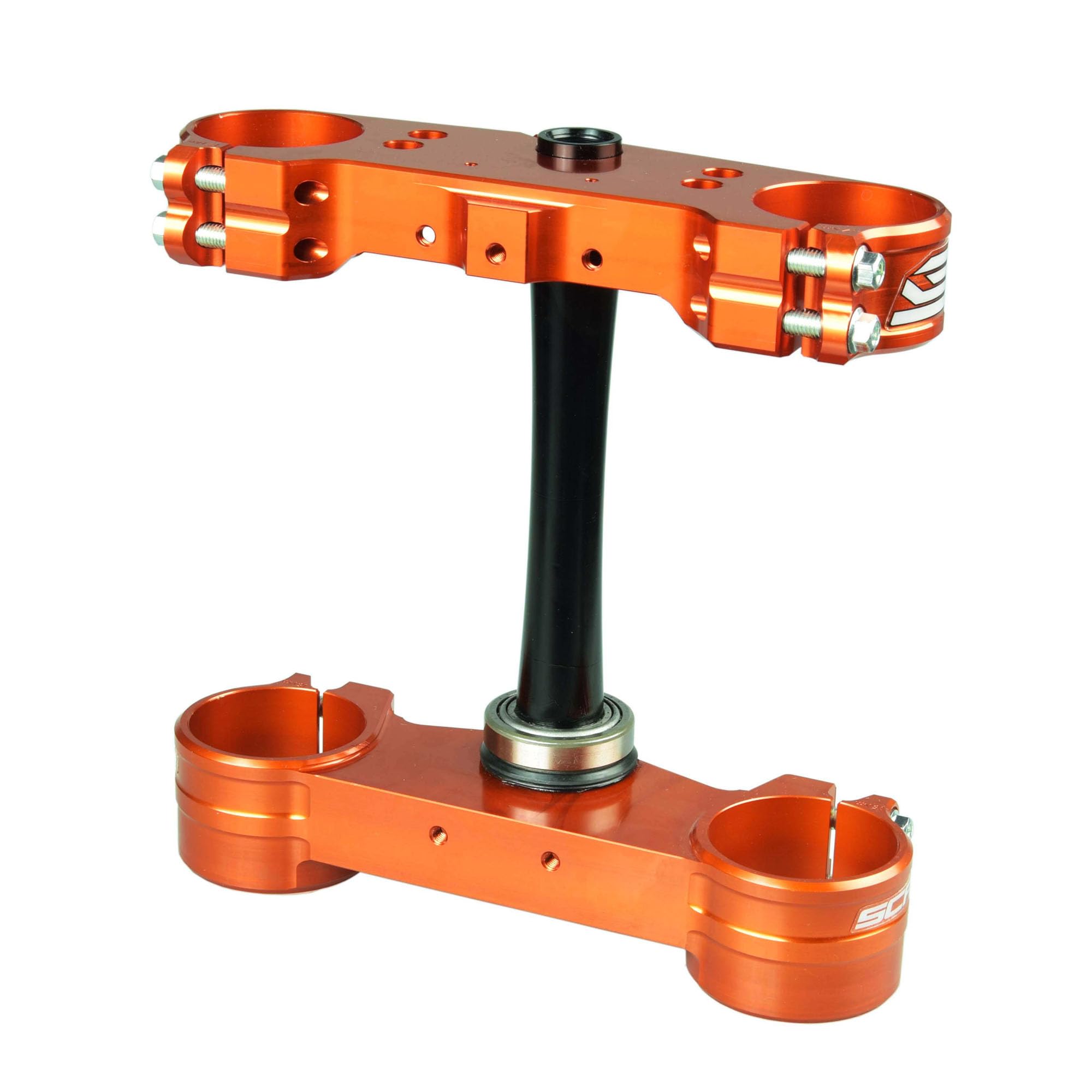 Té de fourche SCAR orange offset 22mm pour une stabilité maximale SXF