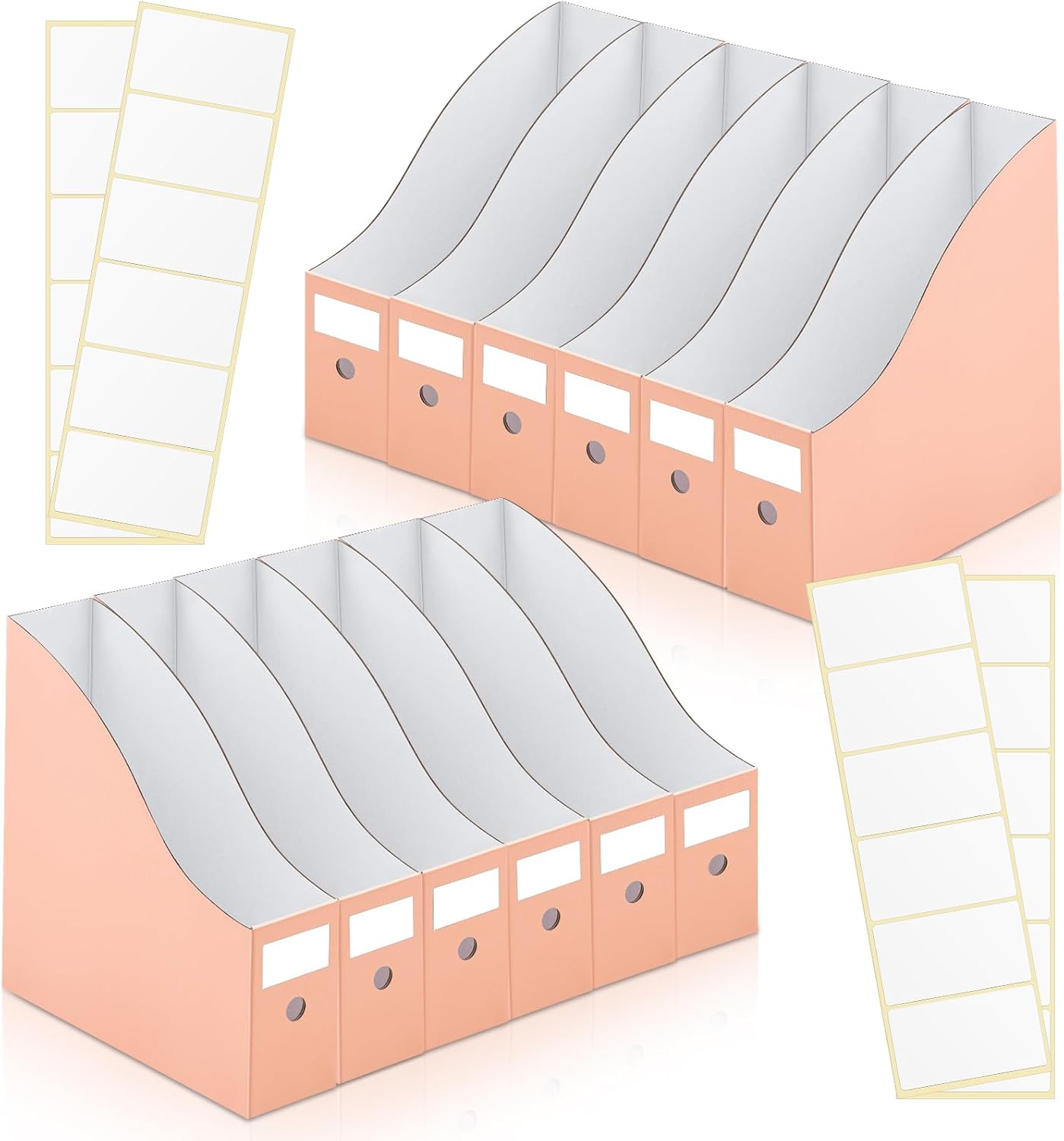 Amazon.com : Thenshop 12 Pieces Cardboard Magazine File Holder 12 x 12 ...