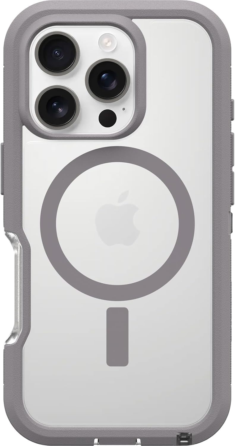 OtterBox Apple iPhone 16 Pro Defender XT Series Case - Non-Retail Packaging (Snow Capped Clear) - Image 3