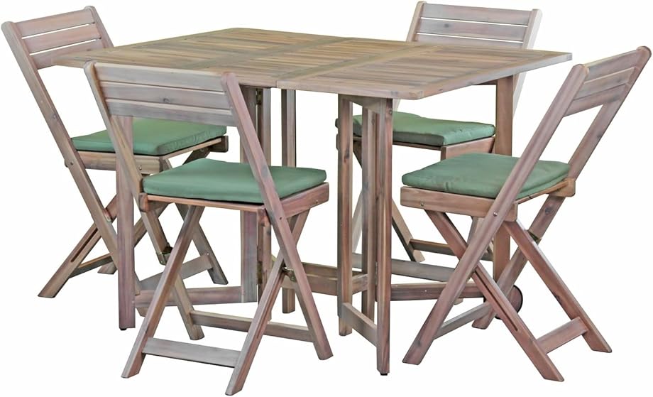 Estosa set Tavolo in legno da giardino set tavolo + sedie in legno di acacia