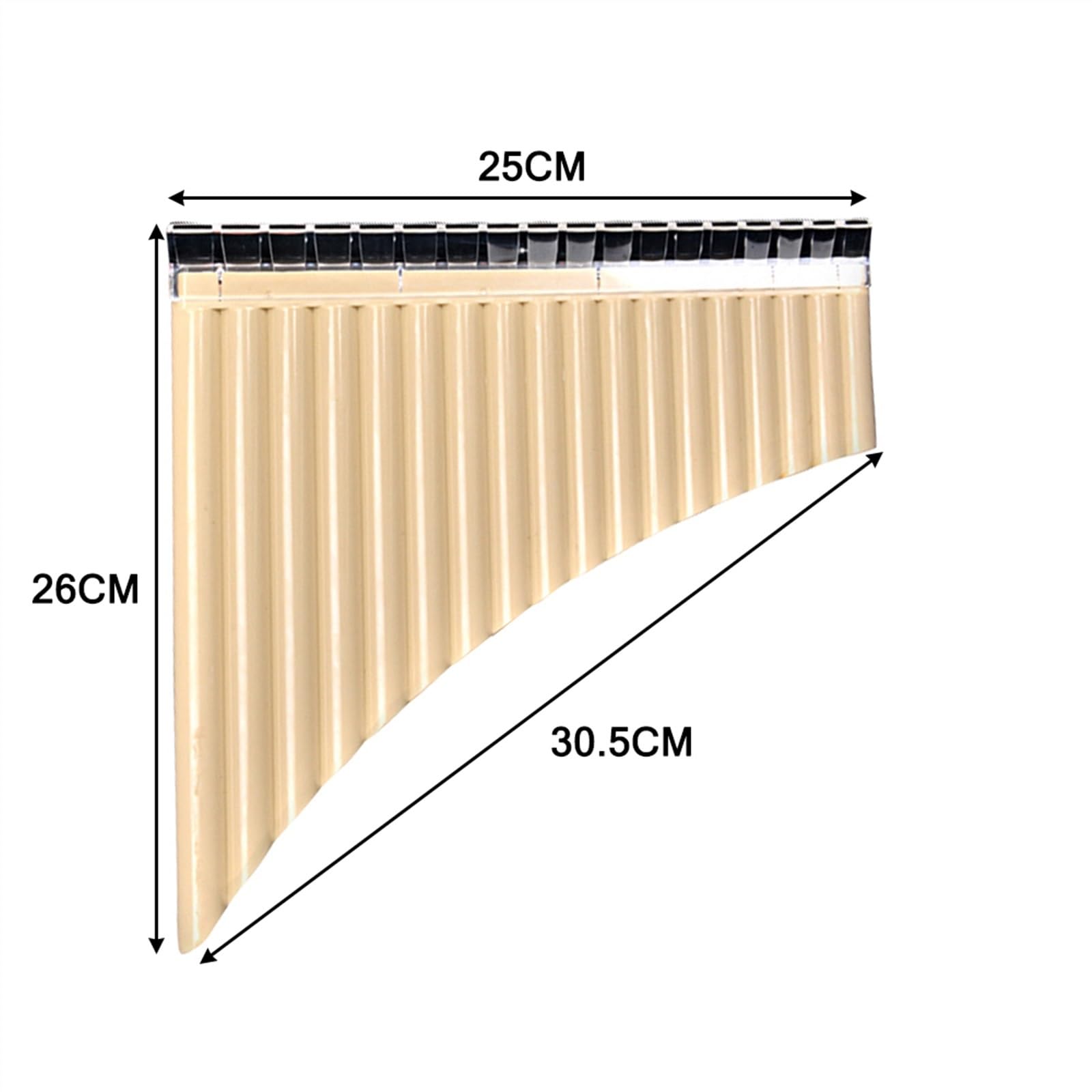 Flauta de Pan C Key ABS 18 Tubos Pan Flauta Instrumento De Viento Panpipe Chino Tradicional Instrumento De Viento De Madera
