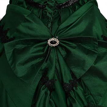 Amazon.com: iSHOWcos The Vampire Madeline Cosplay Costume Victorian Bustle Green  Dress Halloween Costume Gothic Ball Gown for Women (Green, Custom Made) :  Clothing, Shoes & Jewelry