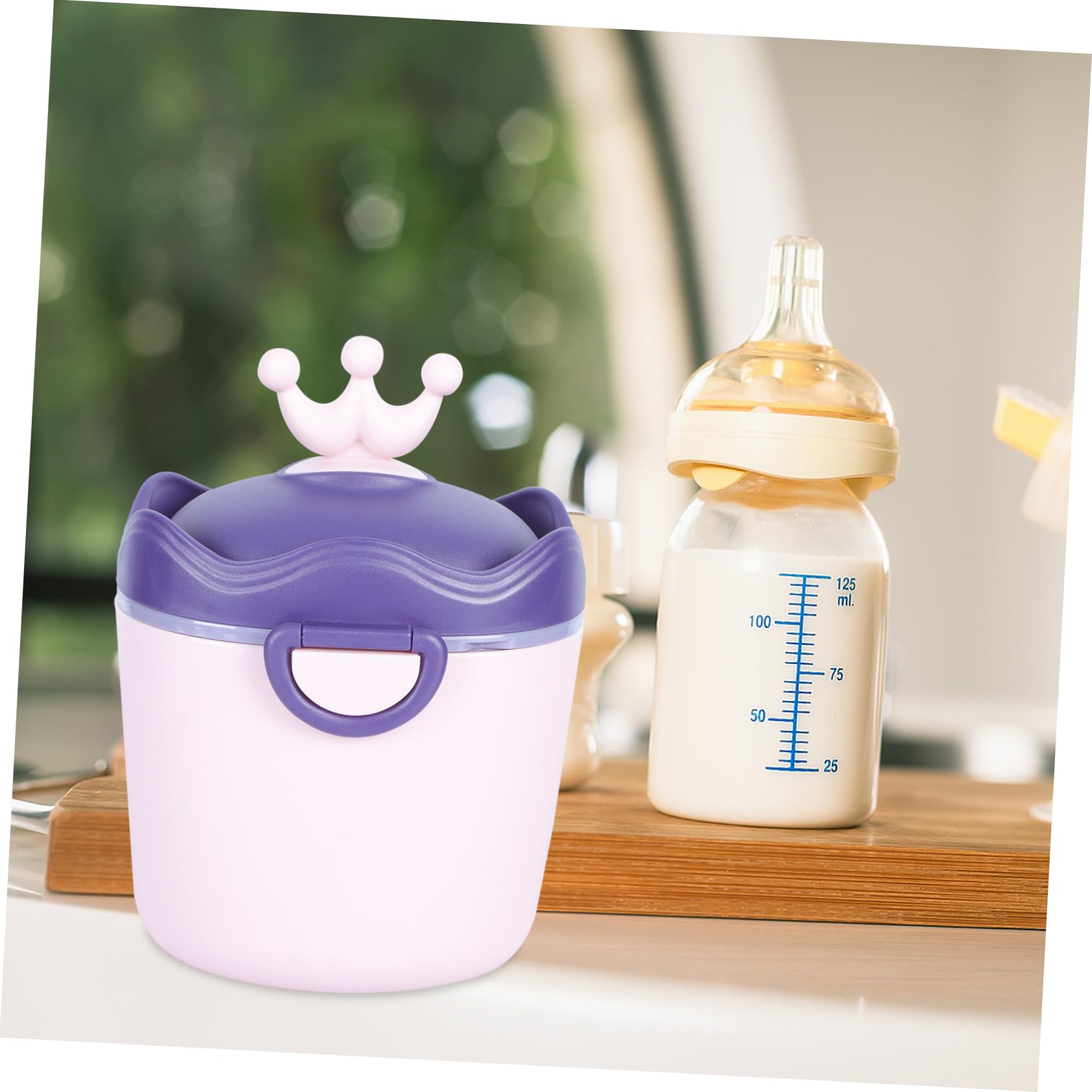 BESPORTBLE 1pc Portable Food Storage Box Non Spill Milk Powder Container for Travel Lightweight Material for Outings Shopping Design