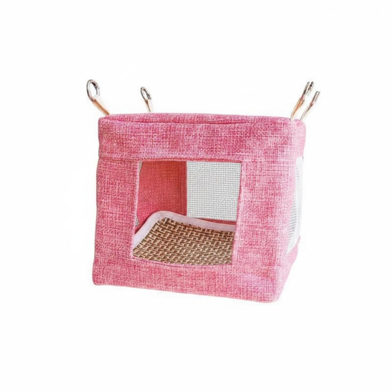 Hanging Bird Nest clothCovered Square Bird Nest Stitched Edges Parrot Cool Nest -|Home & Garden| Yard, Garden & Outdoor Living| Bird & Wildlife Accessories| Birdhouses-image-36