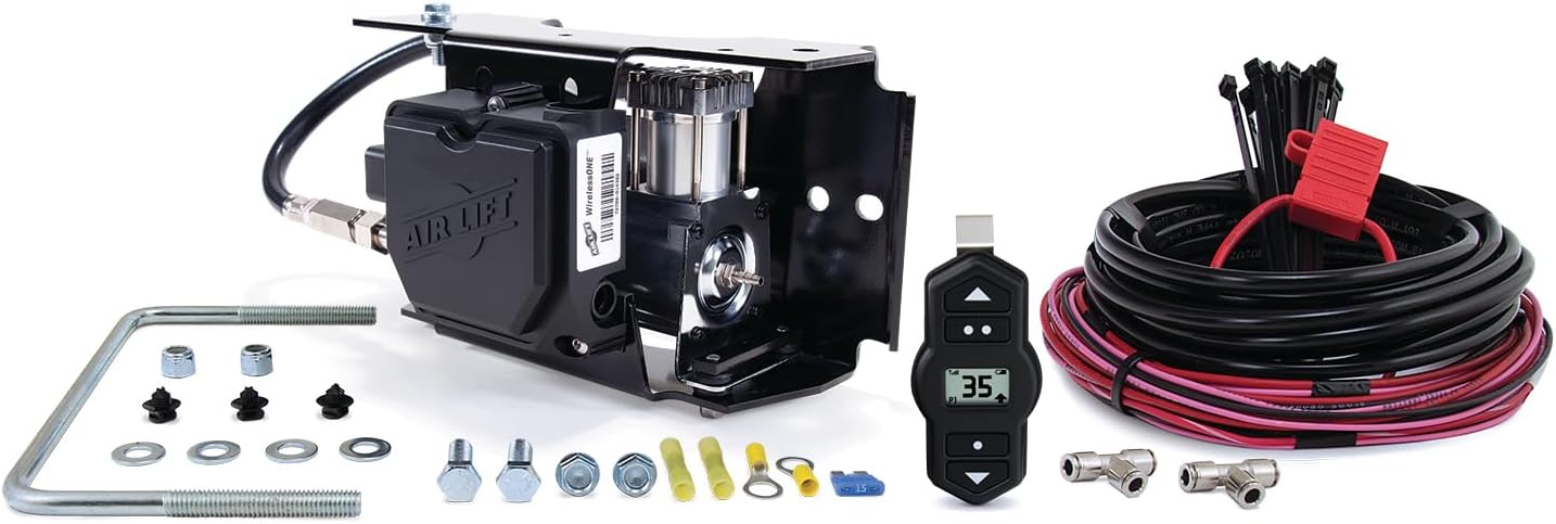 Air Lift WirelessOne 2nd Generation + EZ Mount On-Board Air Compressor with Mobile App - 25980EZ