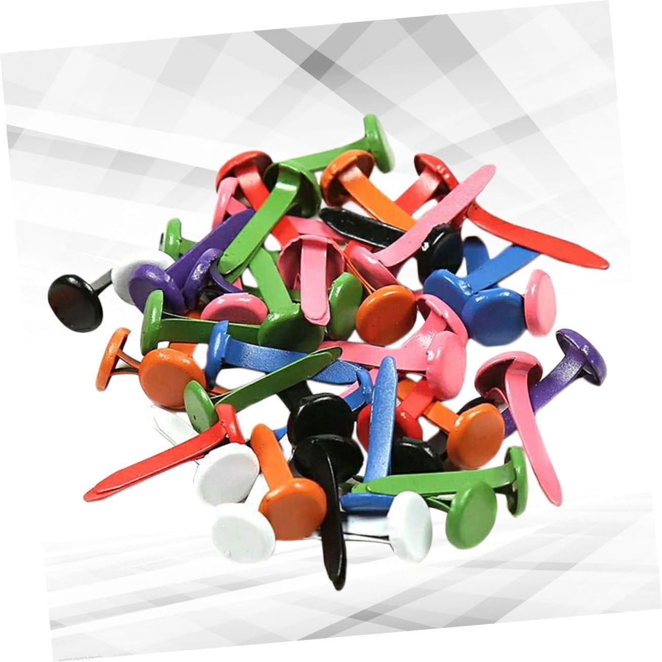 Colorful Round Mini Brads for Boys and Girls 150Pcs DIY Handmade Craft