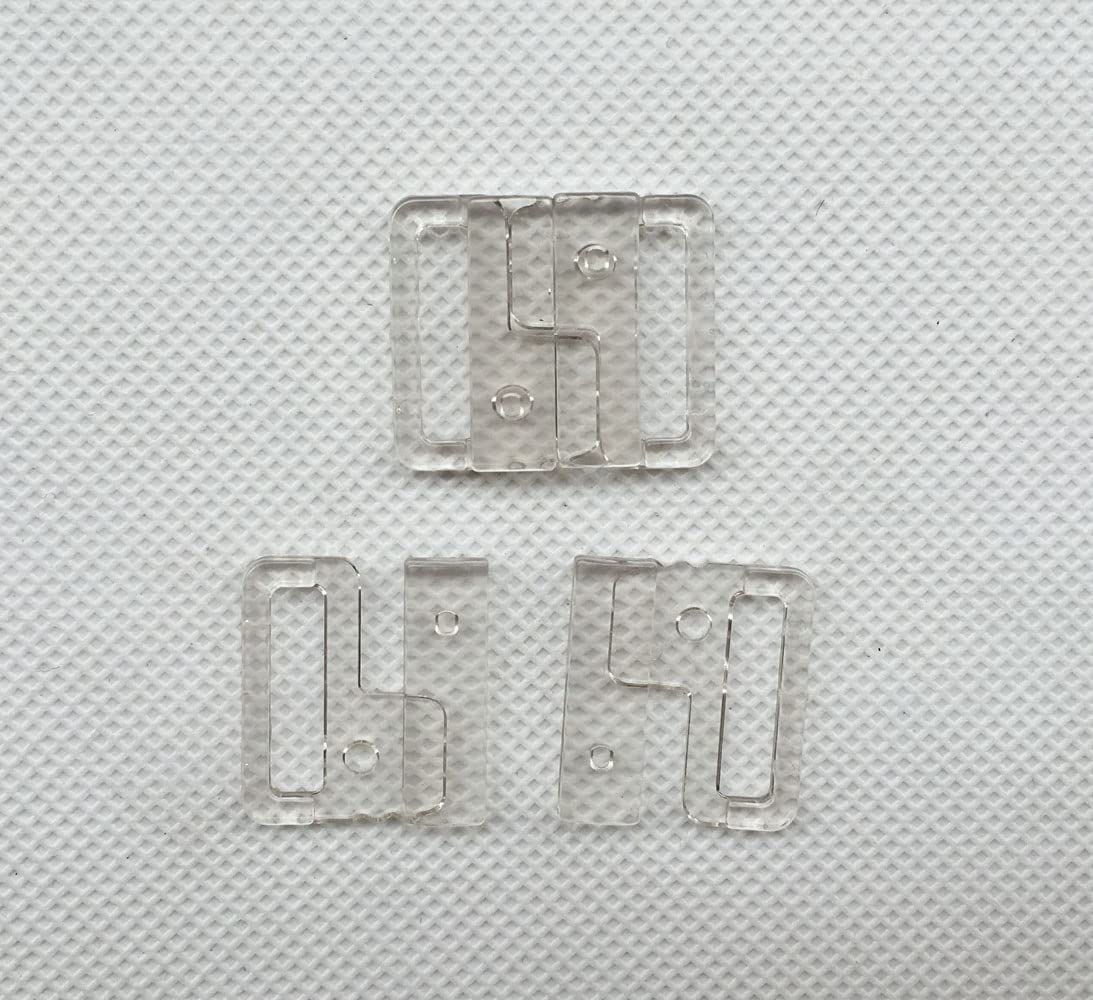 Sujetador de plástico de 10/15/20/25/30MM con Clip de Cierre a presión, Gancho para Coser lencería, Hebillas, Botones artesanales, Traje de baño Rectangular