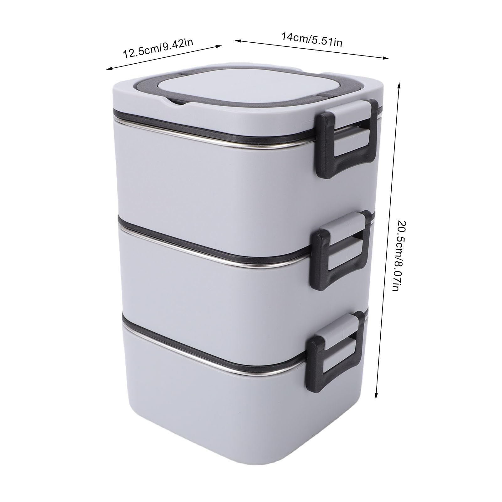 Naroote Portapranzo Coibentato a 3 Strati da 2100 Ml con Borsa Termica